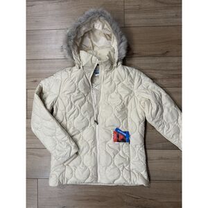 NWT Columbia Frosty Heights Jacket Omni Heat Ivory Women’s L Large Winter Coat